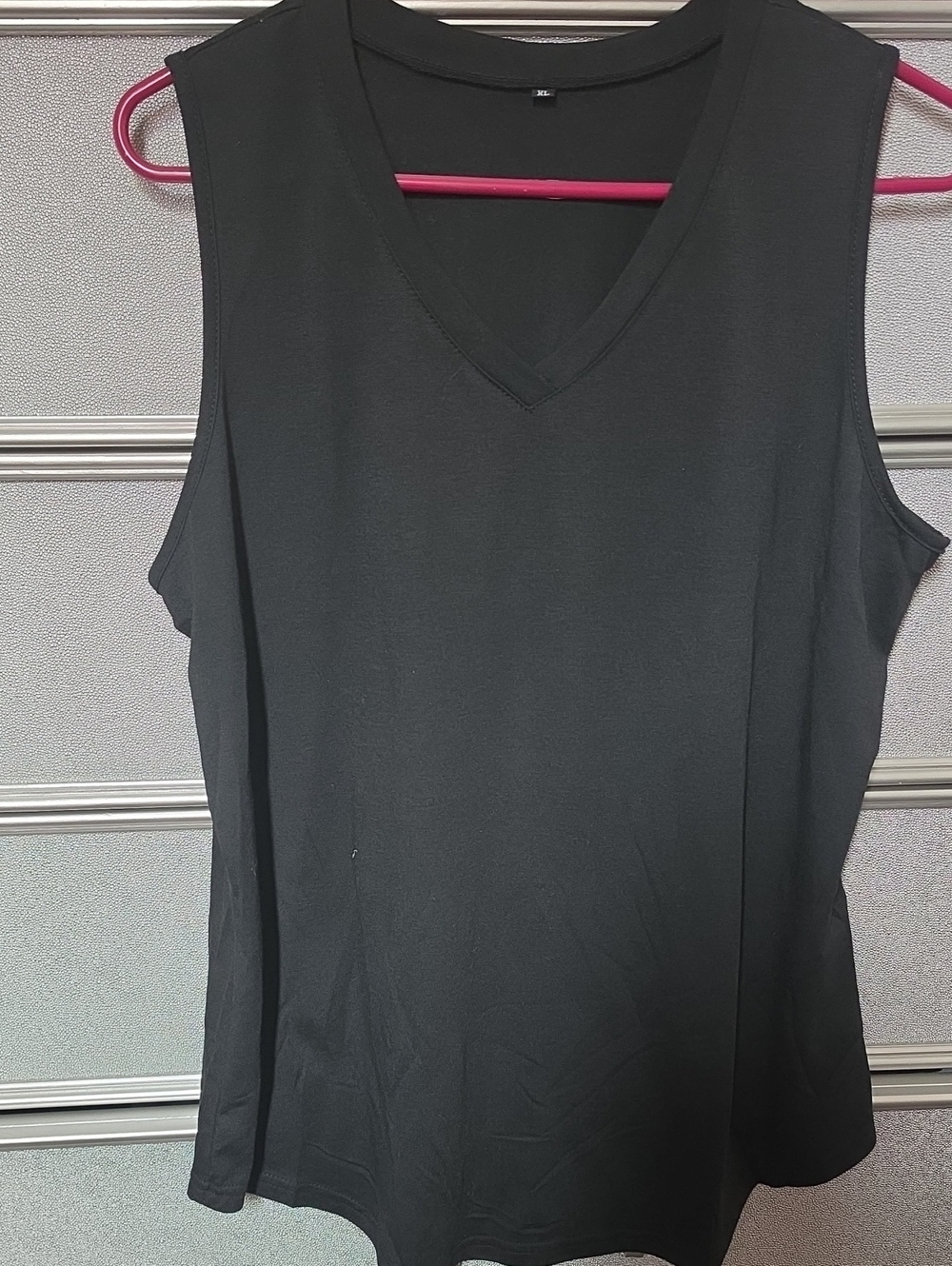 Classic Black V-Neck Sleeveless Women's Top
